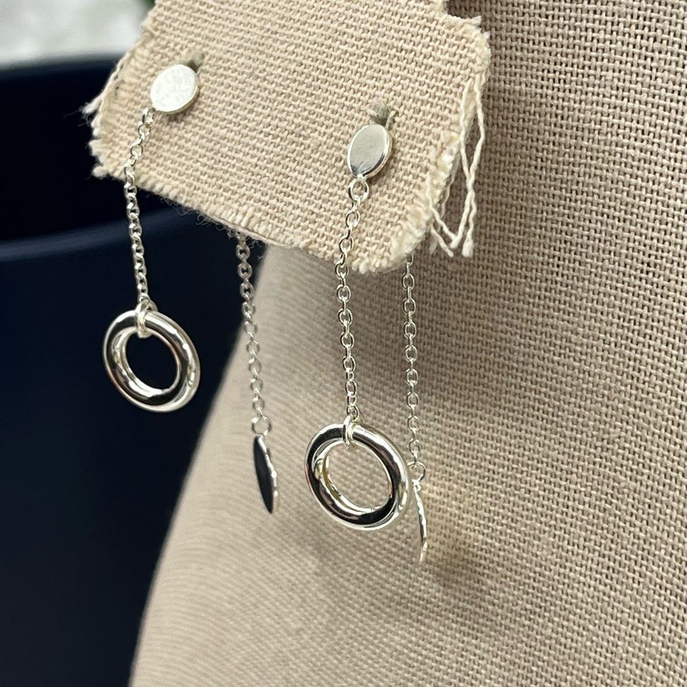 Vintage Sterling Silver Dangle Earrings Made in Dominican Republic - Picture 5 of 14